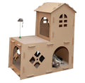 DIY Folding Cat Scratcher Carton Pet House with Easy Assembly 71x35x77.5cm Cute Design DADACAT Brand All Seasons for Indoor Use