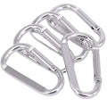 Improved Durable Spring-Loaded Gate Aluminum Alloy D Ring Carabiners Clips Hook Electrolytic Finish Home Rv Camping Fishing
