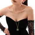 European and American Style Romantic Christmas Snowflake Pendant Necklace Stainless Steel Sweater Chain  Fashion Jewelry