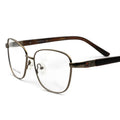 Classic Vintage Unisex High Rectangle Optical Frame Reading Glasses Stylish Print Eyewear Metal Acetate Temple Optimal Vision