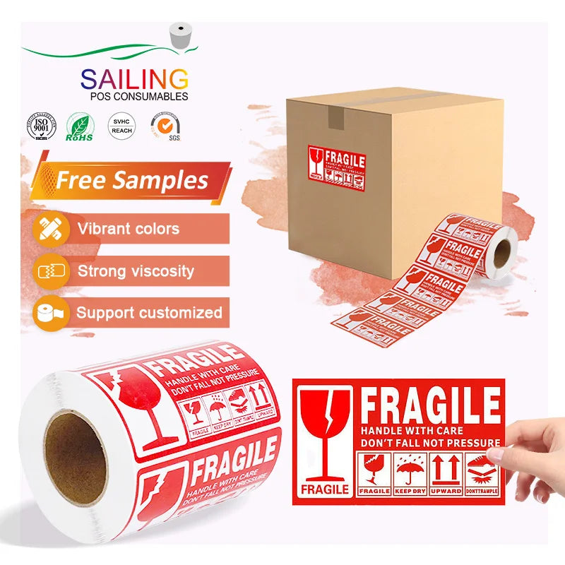 Myway New Style Custom Gold Stamping Thank You Stickers for Small Business Flowers Roll Stickers Vinyl