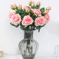 High End 2 Heads Latex Roses Real Touch Artificial Flowers Rose for Wedding Home Decoration
