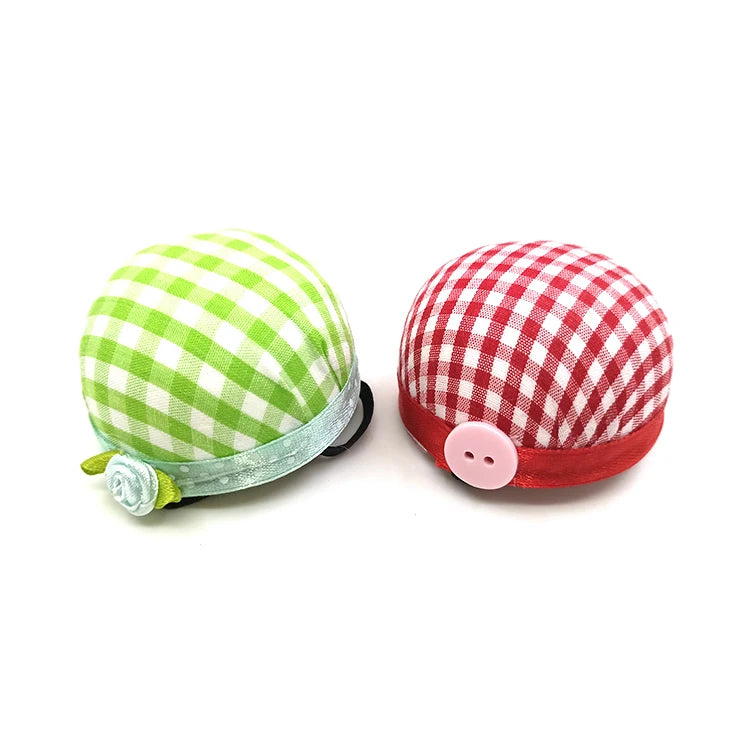 Wholesale Random Color Dome Sewing Needles Pads Pin Cushion With Elastic Wrist Strap