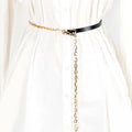 Original Colombian Fashion Decorative Belt Chains for Ladies Double Spelling Metal Waist Girdles