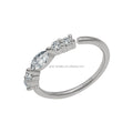 AU585 14K Gold Jewelry CZ Nose Rings Piercing Jewelry Wholesale Good Quality Fine Jewelry