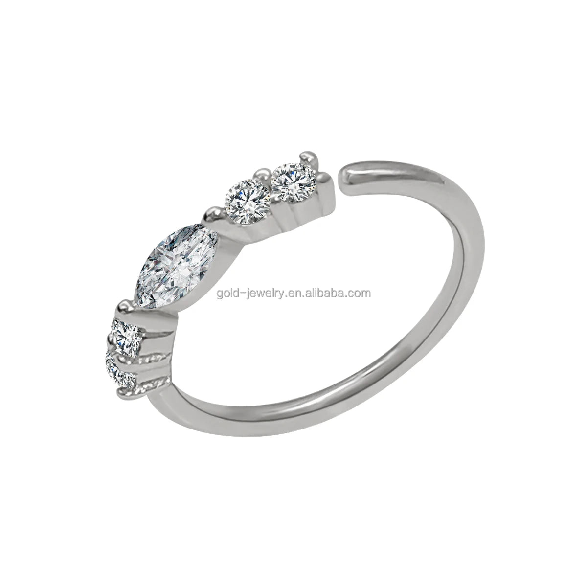 AU585 14K Gold Jewelry CZ Nose Rings Piercing Jewelry Wholesale Good Quality Fine Jewelry
