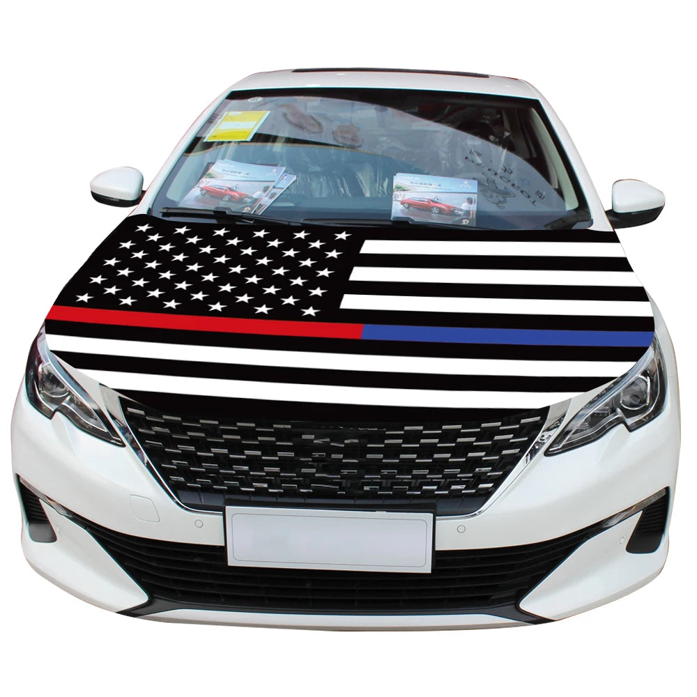 Factory Custom Wholesale Log Flag American Special Agency 120x150cm Polyester Material Eco-Friendly Car Cover for Event