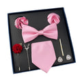 Fashion Necktie Set Gift Box Lattice Costume Cravate 8 Pieces Luxury Mens Tie Sets Gift Box Polyester Neck Tie Gift Set
