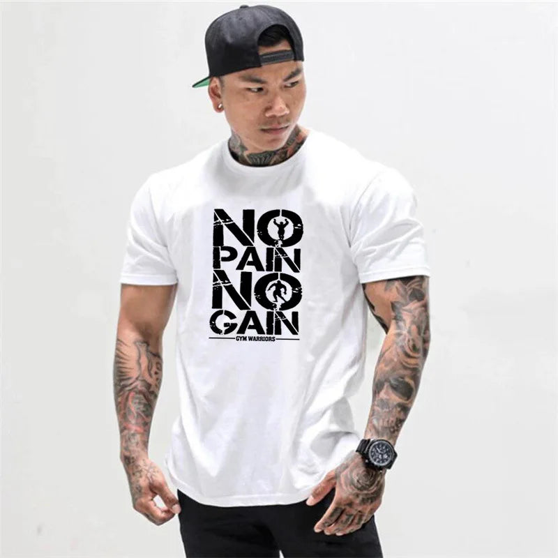 95% Cotton 5% Elastane Custom Private logo Fitness Gym Wear Sports Apparel Plain Blank Fitness Mens T Shirt