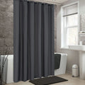 Factory Price Customized Plain Dark Gray Shower Curtain