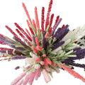 Hot sale 12 heads wedding decoration flowers artificial foam lavender flower in bulk