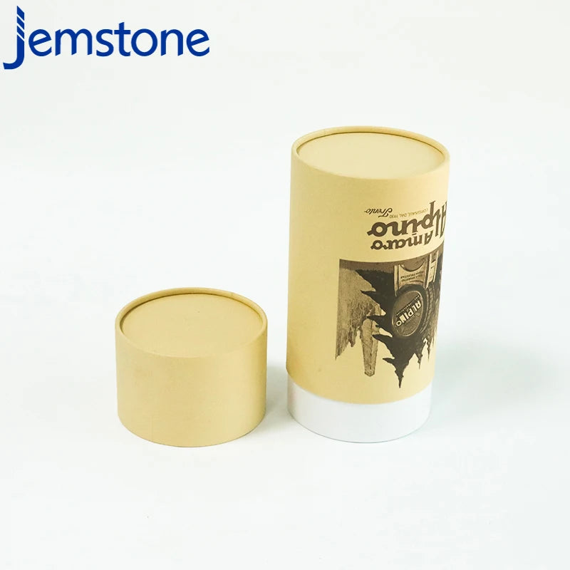Biodegradable Kraft Cardboard Cosmetic Lip Gloss Tube Cylinder Packaging Deodorant Stick Push up Paper Tube