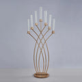 7-arm Metal Floor Candle Holder Gold Candelabra for Wedding Candelabrum Centerpiece Decor Candlestick