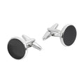 Custom Wholesale French Cuff Shirt Brass Cufflinks Motor Men and Women Round Black Copper Drip Cufflinks