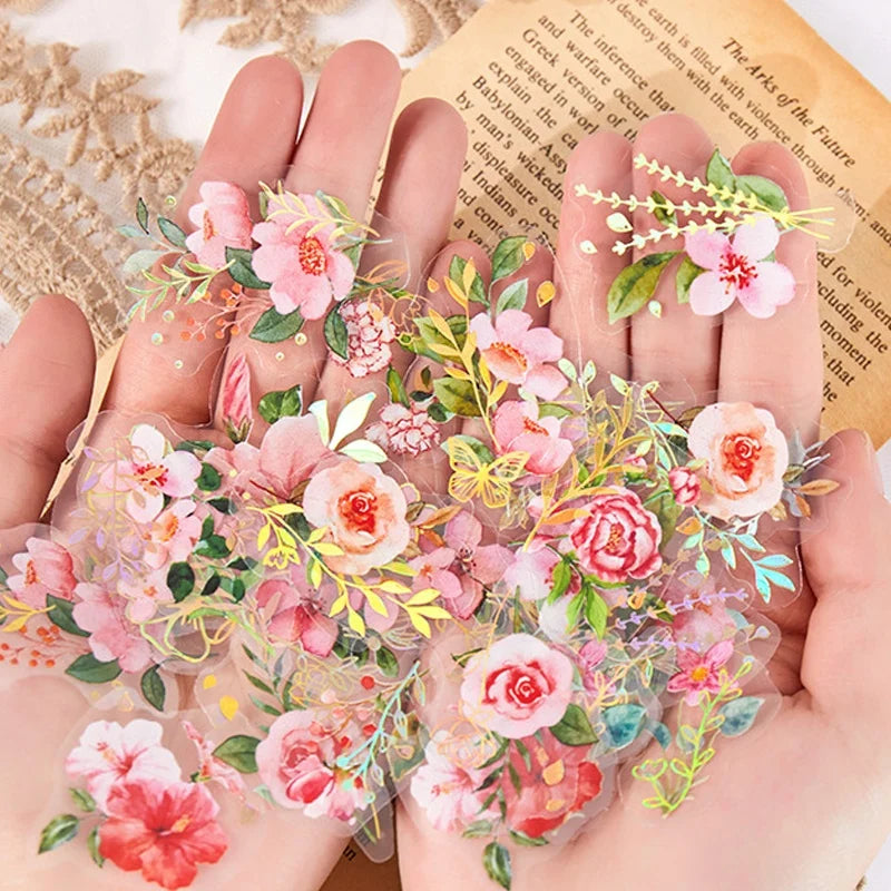 Custom Printed Romance Vinyl Sticker Bookmark Tweak Texture Wrap Home Decoration Cartoon Style