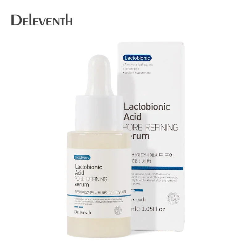 Korean Skin Care DEleventh No Stimulation Blackhead Removal Shrink Pores Pore Shrinking Facial Face Serum Lactobionic Acid Serum