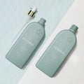 Custom Luxury Empty Flat Shampoo Shower Gel Bottles 400ml  Hdpe Plastic Lotion Pump Bottle Container Plastic Bottle