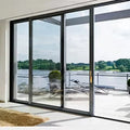 Factory Price Waterproof Residential Window Double Glass Thermal Break Aluminum Sliding Window for House Hotel Villa