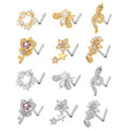 Gaby Surgical Steel Piercing Nose Piercing Stainless Steel Nose Rings for Women Wholesale Nose Studs Body Piercing Jewelry