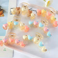 Selling Hair Accessories Matte Color Heart Hair Claw Clip Girl Horsetail Shark Clip