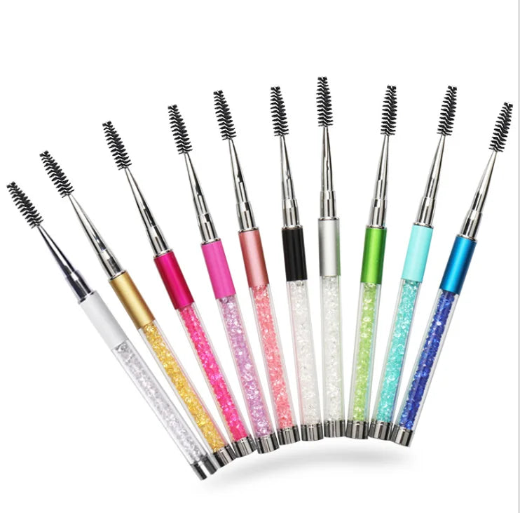 Jieniya Rhinestones Decorated Silicon Eyelash Mascara Brush for Eyelash Extension & Eyeliner Makeup Tool Cosmetics Tool