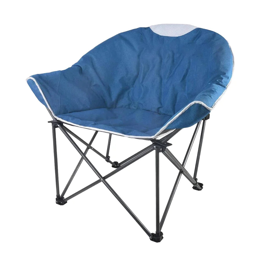 Woqi Oversize Padded Moon Leisure Portable Stable Comfortable Folding Chair for Camping