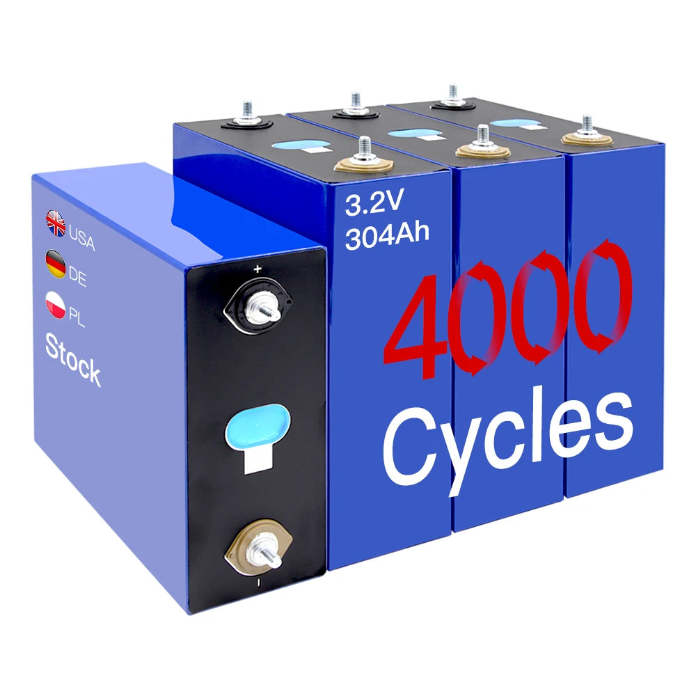 Lifepo4 320Ah 304Ah Prismatic Grade a Eu Stock Lipofe4 Lifepo 4 300Ah 310ah 302Ah 320 AH 3.2V 320Ah Lifepo4 Battery Cells