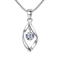Wholesale Custom OEM&ODM Jewelry Women's Fashion New Necklace Jewelry Crystal Zircon Retro Simple Pendant Necklace