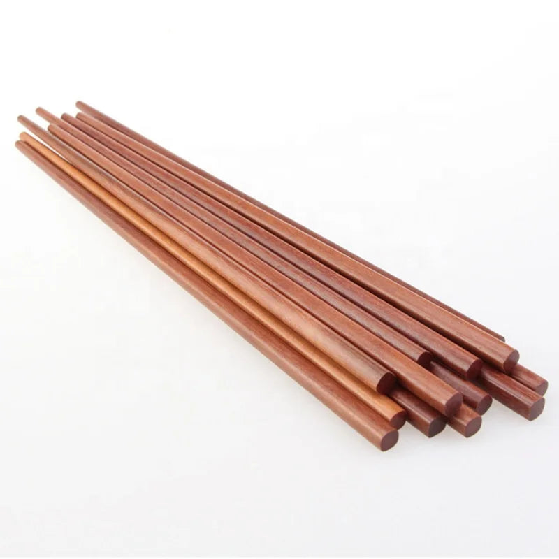 Classical Hot Sell Chinese Handmade Natural Rosewood 25cm Reusable Wood Chopsticks