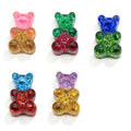 ODM OEM Wholesale Gummy Bear Glitter Resin Bead Flat Back Stickers Handcrafted Accessories DIY Crafts Slime Filler