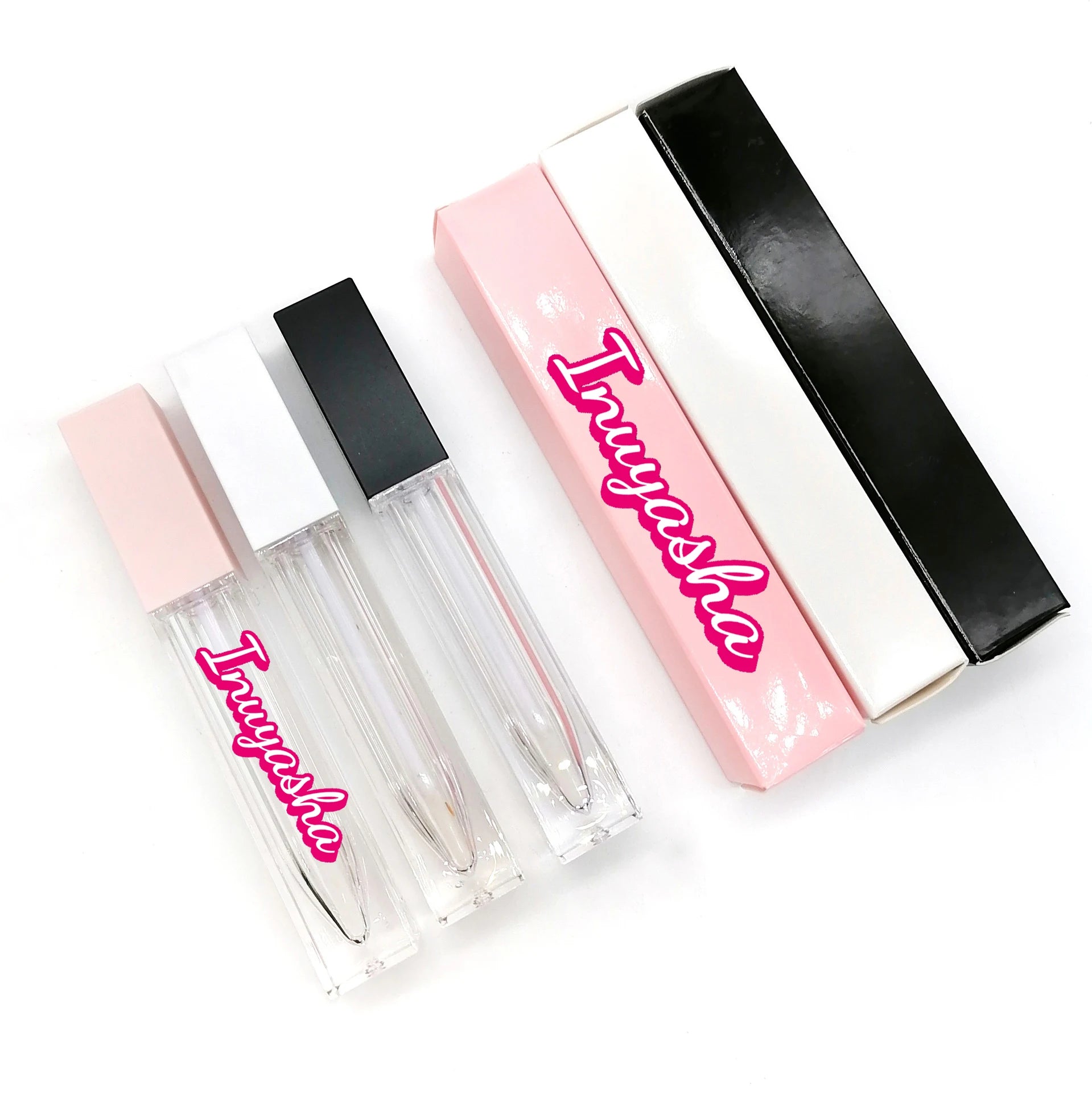 Hot Sale Custom Lipstick Tubes Wholesale Plastic Empty Square Lip Gloss Case Drop Shipping in Bulk