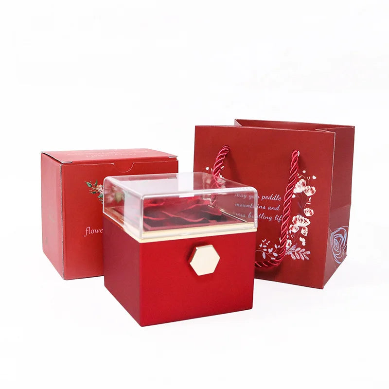 Wholesale Higher Quality Luxury Rose Flower Fashion Jewelry Box