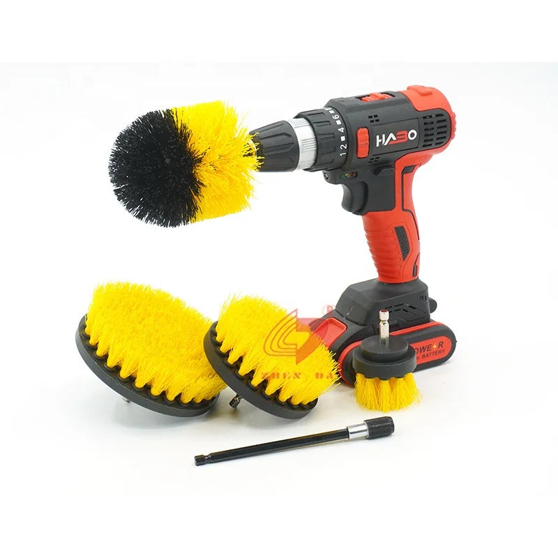 Drill Cleaning Brush Power Scrubber Brush Set 5pcs for Bathroom & Kitchen