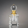 CJ-Small Mini Empty Natural Polished Crystal Essential Oil Bottles Clear Glass Perfume Oil Bottle