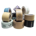 Custom Printed Eco-Friendly Water Activated Silicone Adhesive Reinforced Kraft Paper Tape for Carton Sealing