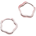 Anniversary Engagement Gift Party Silver  Hoop Earrings New Arrival Trendy Wholesale Contracted Earrings