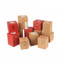 Honey Jar Packaging Box Kraft Corrugated Folding Paper Box With String Sauce Tea Mug Gift Box