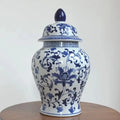 Jingdezhen Ceramic and Porcelain Ornaments Antique Blue and White Porcelain Landscape General Jar