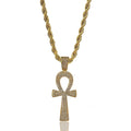 Fashion Accessory Cross Necklace Inlaid with Zircon Hip-hop Style Fashionable Collarbone Chain