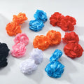 Exaggerated Large Fabric Flower Earrings for Women Trendy Wedding Big Drop Earrings Fashion Jewelry
