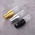 2ml 3ml 5ml 10ml Simple Style Travel Cylinder Transparent Perfume Empty Bottles Essential Oil Container with Gold and Silver Cap