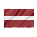 Custom Latvia Flag Promotional Advertising Banner 100%Polyester Printing Used for National Sports Competition 3x5 ft