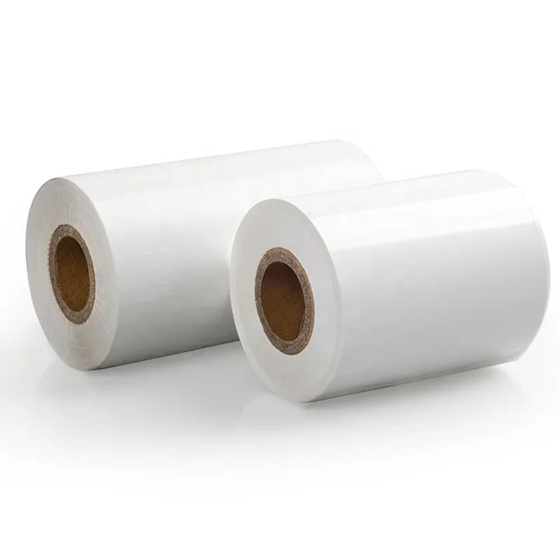 30mmx300m Premium White Wash Care Resin Ribbon Satin Nylon Cloth Label Thermal Transfer Ribbon TTR Compatible Label Printer