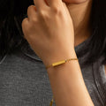 Fashion Jewelry Rose Gold Plated Stainless Steel Hollow Square  Geometric Lucky Charm s