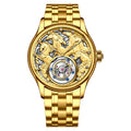 Factory  Custom 2026 Horse Zodiac Tourbillon Men's Mechanical Watch Sapphire 316L Steel 3D Skeleton Waterproof Micro-Engraved