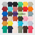Evertop Custom Summer Cotton T-Shirts 220GSM Oversized Plain Tshirt for Big Men Designer Print OEM Tshirt Knitted Fabric