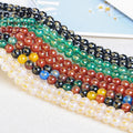 JD GEMS Wholesale Natural Rainbow Agate Black Onyx Carnelian Buddha Tibetan Round Stone Loose Beads for Bracelets Making