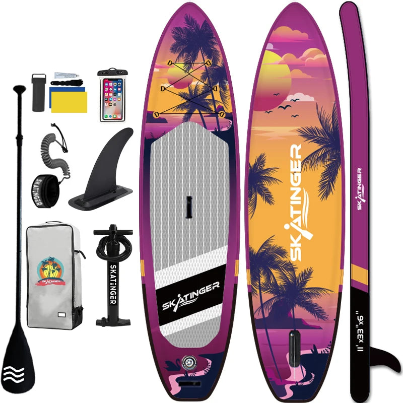 Skatinger sup Inflatable Double Layer Surfing Surf Board Tablas De sup with Factory Price