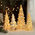 Qq262 Christmas Glow Lights Tree Lights Retro Table Lamp Decorative Christmas Tree Shape Stars with Lights Wishing Tree