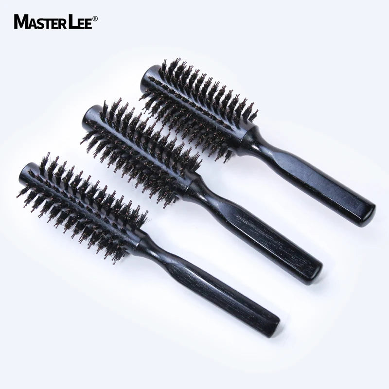 Customizable Oak Wood Curling Comb 16 Rows Teeth Professional Hair Styling Brush Series